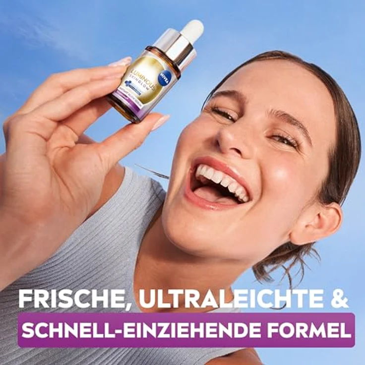 Nivea LUMINOUS630® Skin Glow Instant Glow Serum, 30 ml, mit Thiamidol® gegen Pigmentflecken, für strahlende Haut – Bild 6