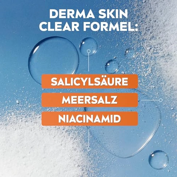 NIVEA Derma Skin Clear Waschgel, Cleanser für unreine Haut mit Salicylsäure und Niacinamid, 150 ml, vegan, dermatologisch getestet – Bild 4