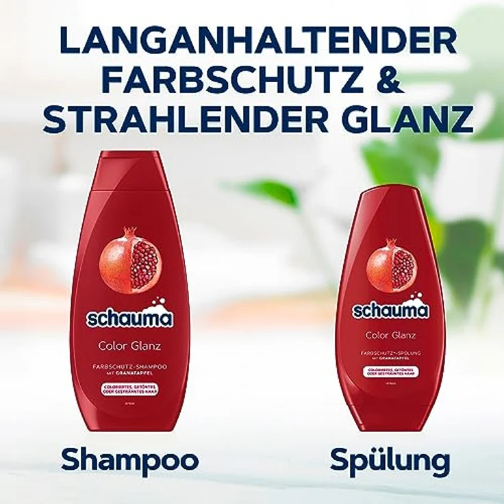 Schauma Farbschutz Spülung Color Glanz (250 ml), Haarspülung für langanhaltenden Glanz bei coloriertem, getöntem oder gesträhntem Haar – Bild 5
