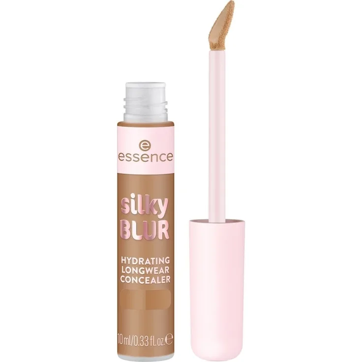 Essence Silky Blur Hydrating Longwear Concealer, mittel-aufbaubare Deckkraft, seidiges mattes Finish, 10 ml, Farbe 210