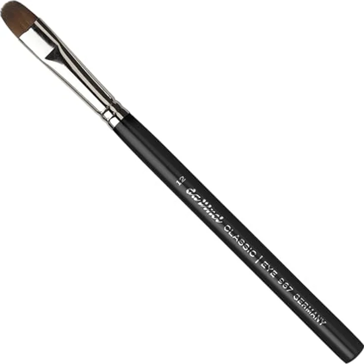 Da Vinci Classic Lidschattenpinsel, gerade und wellige Kunstfasern für präzise Lidschattenanwendung, 1 ct – Bild 1
