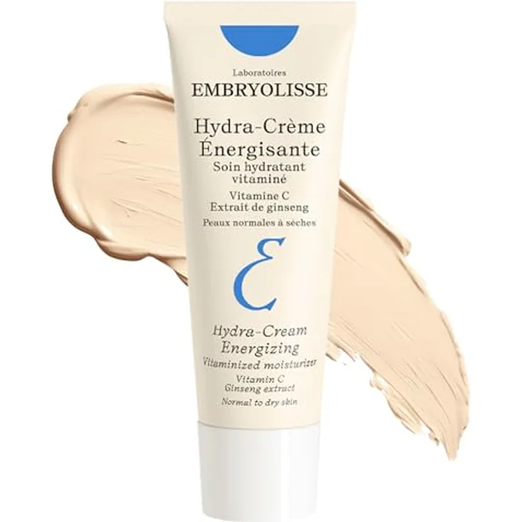 Embryolisse Hydra Energizing Cream 40ml, antioxidative Gesichtscreme mit Vitamin C und lila Ginseng-Extrakt für normale bis trockene Haut