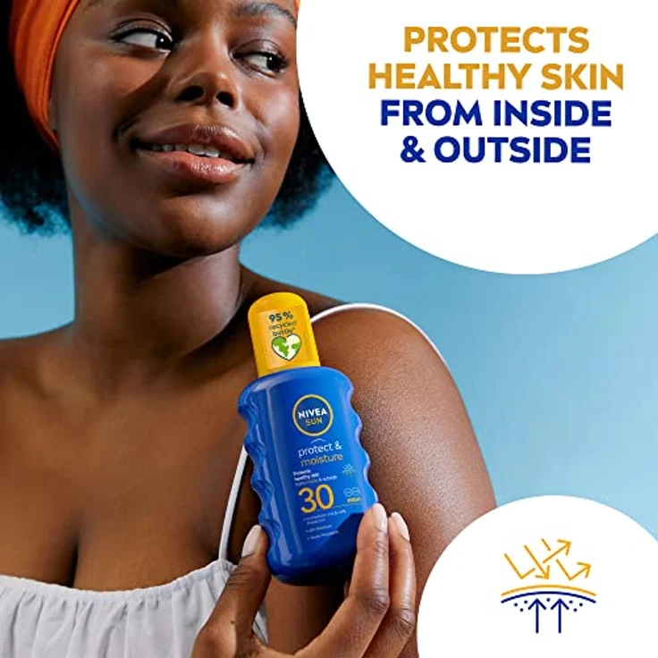 Nivea Sun Protect & Moisture feuchtigkeitsspendendes Gel zum Bräunen SPF 30 200 ml – Bild 4