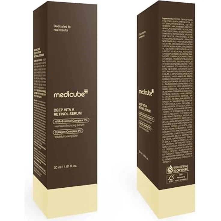 Medicube Deep Vita A Retinol Serum 30ml, K-Beauty Gesichtsserum für feine Linien & ungleichmäßigen Hautton, mit Retinal, Niacinamid und Panthenol – Bild 8