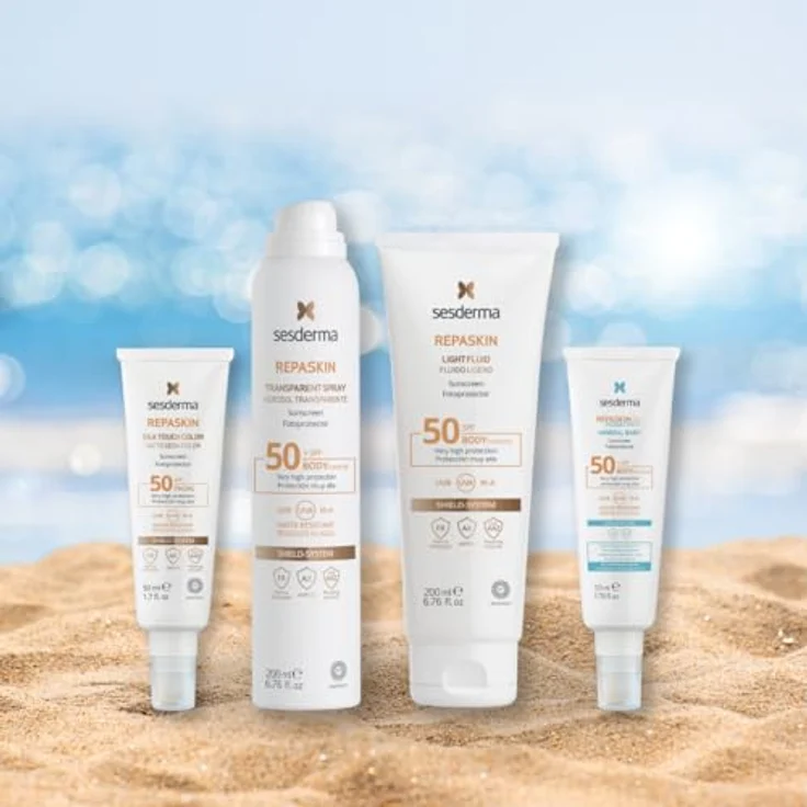 Sesderma Repaskin Light Fluid Körper-Sonnenschutz SFP50, 200 ml mit fortschrittlichem SHIELD SYSTEM und reparierenden Enzymen – Bild 3