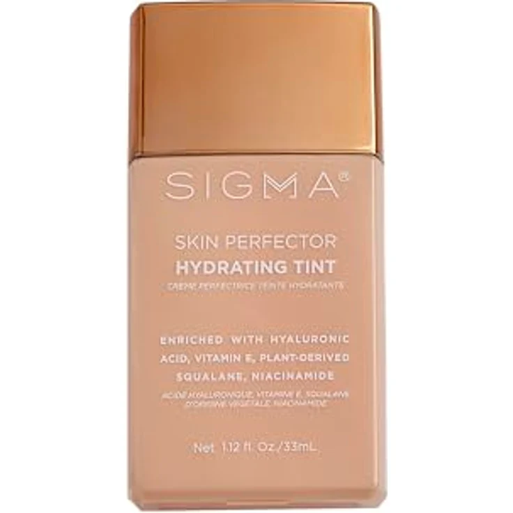 Sigma Beauty Skin Perfector Hydrating Tint, feuchtigkeitsspendende Foundation für helle Hauttöne, 1 Fair Ivory, 1,12 oz – Bild 1