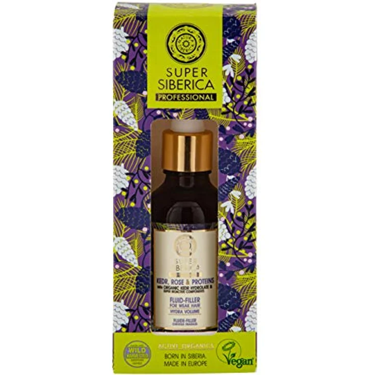 Natura Siberica Kedr, Rose & Protein, Nährendes Serum für geschwächtes Haar, 50 ml, vegan – Bild 2