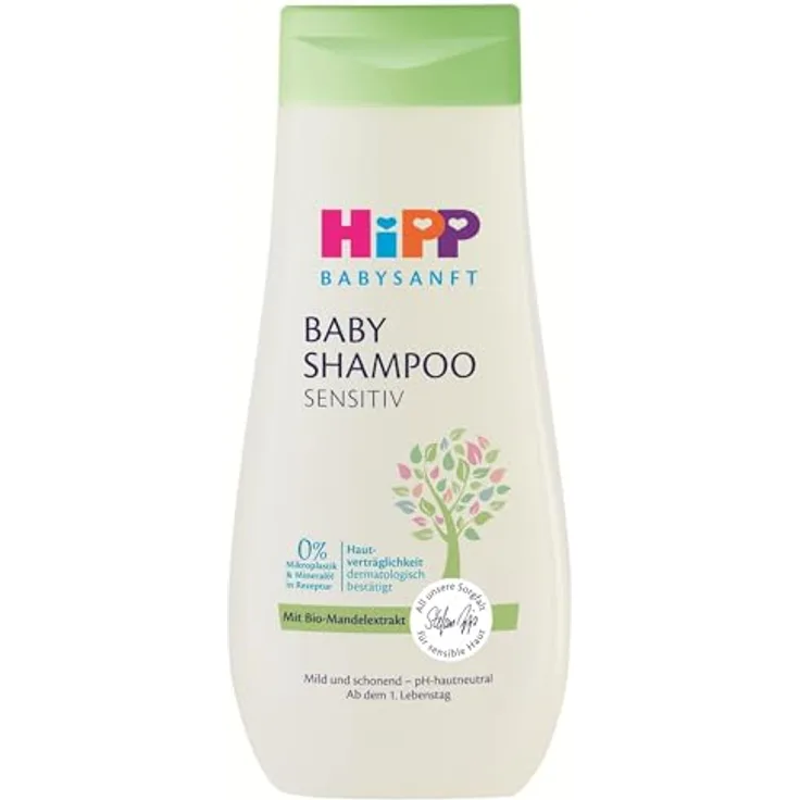 Hipp Babysanft Shampoo, 200 ml, sanfte Reinigung für empfindliche Babyhaut