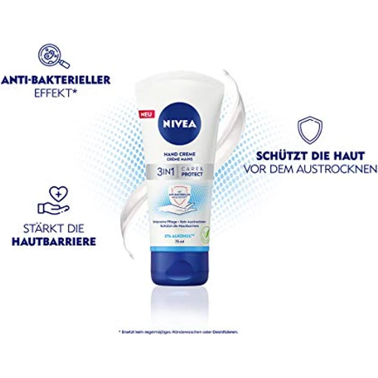 NIVEA Hand 3in1 Care + Protect Handcreme 75 ml – Bild 3