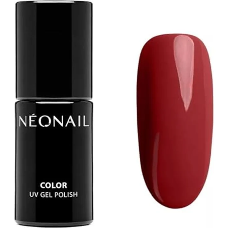 NÉONAIL UV Nagellack Feminine Grace, 7,2 ml, Rot, hochpigmentiert, langanhaltende Maniküre bis zu 21 Tage, Aushärtung in LED-/UV-Lampe – Bild 1