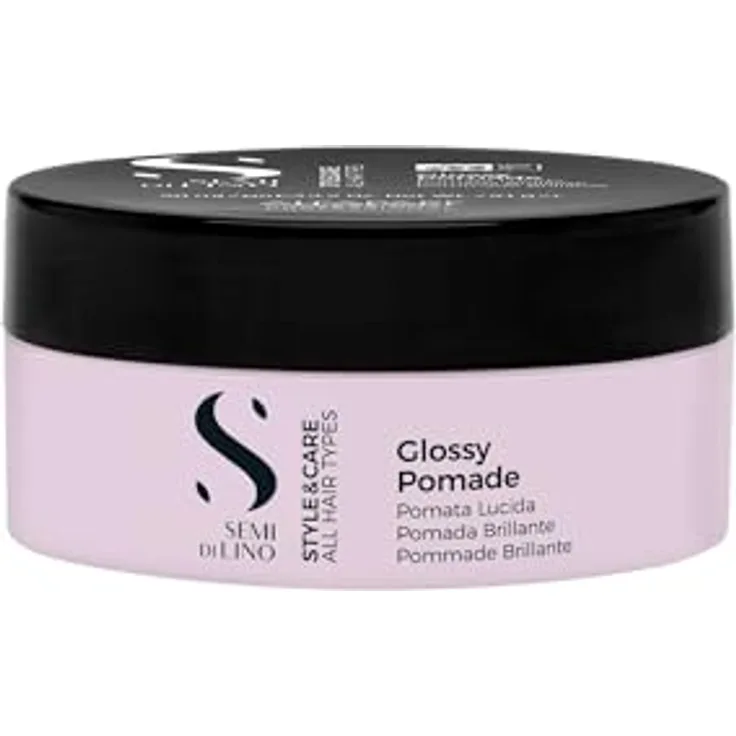 Alfaparf Milano Style & Care Wax Pomade, Haarstyling Wachs mit starkem Halt, transparentem Glanz und veganer Formel, 90ML