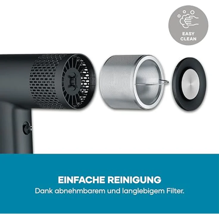 Severin 0170 Haartrockner, 2000 W mit BLDC-Motor, Ionic-Technologie und abnehmbaren Konzentrator, Schwarz – Bild 10