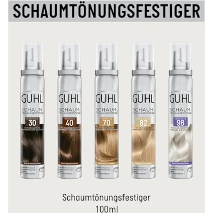 Guhl Haarschaum Schaum-Tönungsfestiger Mittelblond, 100ml Haarstyling – Bild 6