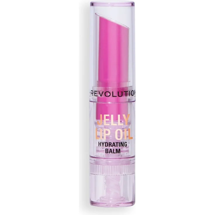 Revolution Jelly Lip Oil Hydrating Balm Lipgloss, 2,4 g - Feuchtigkeitsspendender Lipgloss für volle Lippen