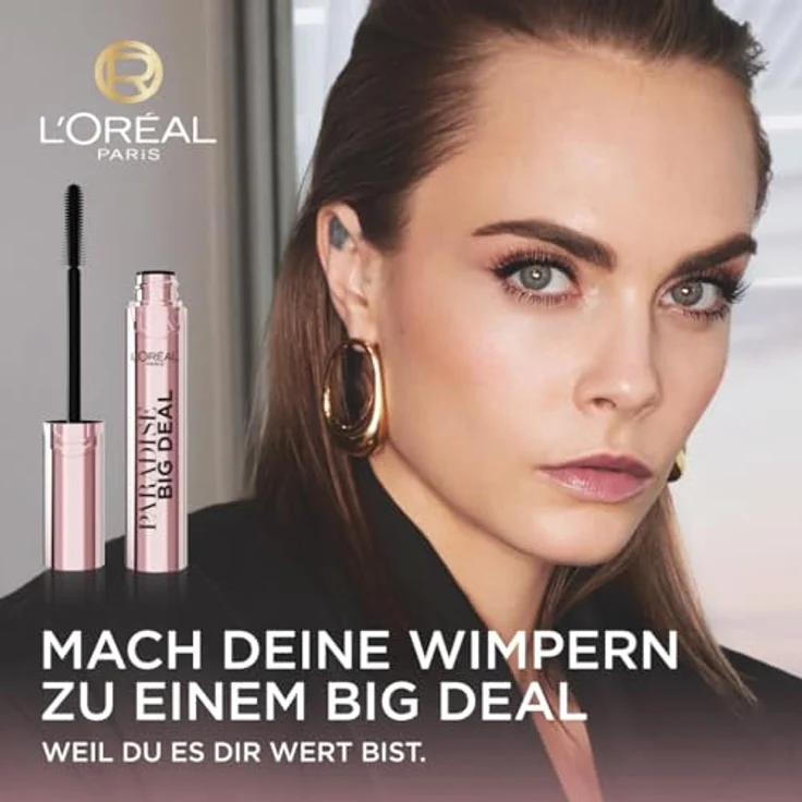 L’Oréal Paris Lash Paradise Big Deal, Wimpernverlängernde Volumenmascara, schwarz, 9.9 ml – Bild 2