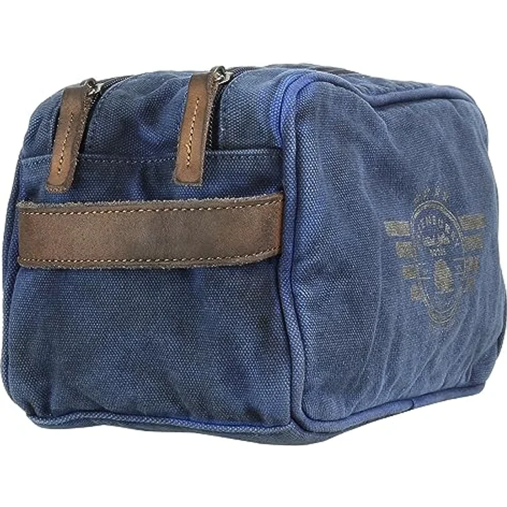 Greenburry, Necessaire Vintage Aviator Kulturbeutel 26 cm Blau (5 l) – Bild 2