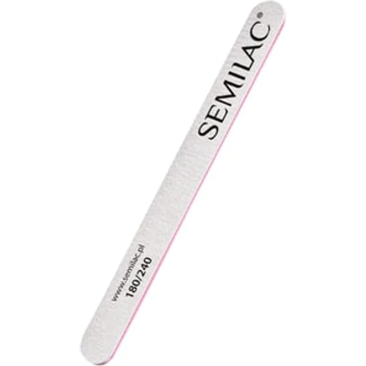 Semilac Nail File Straight 180/240, Nagelfeile mit japanischem Material für langlebige Schärfe und präzises Finishing – Bild 1