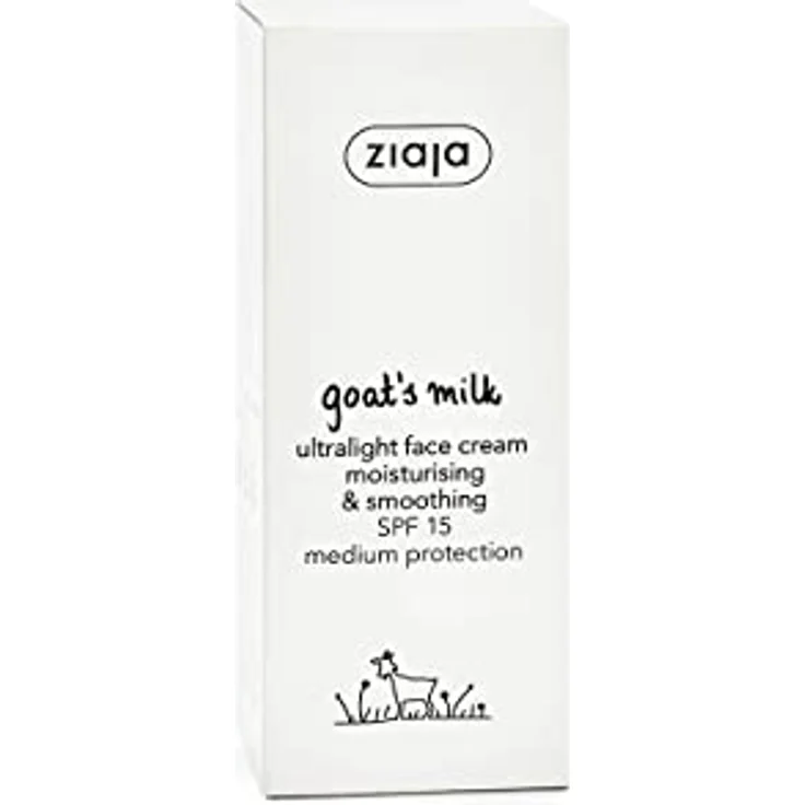 Ziaja Goat's Milk Ultralight Face Cream SPF15, Gesichtscreme mit intensiver Feuchtigkeit und regenerierenden Eigenschaften, 50ml – Bild 2