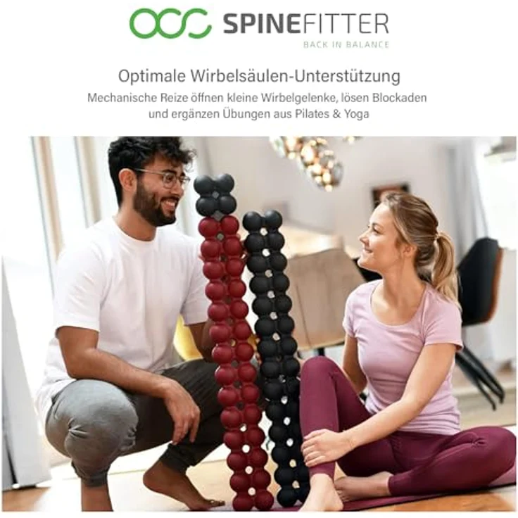 Sissel Spinefitter Extension Kit, Massagegerät zur Wirbelsäulenmobilisation, anthrazit, verlängerbar um 12 cm, ideal für Nutzer über 180 cm – Bild 5