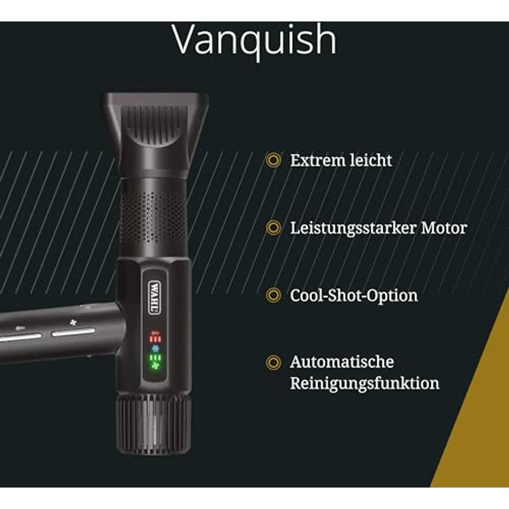 Wahl Vanquish - Professioneller Haartrockner - schnell trocknend - Föhn mit magnetischen Noozles & Diffusoraufsätzen – Bild 3