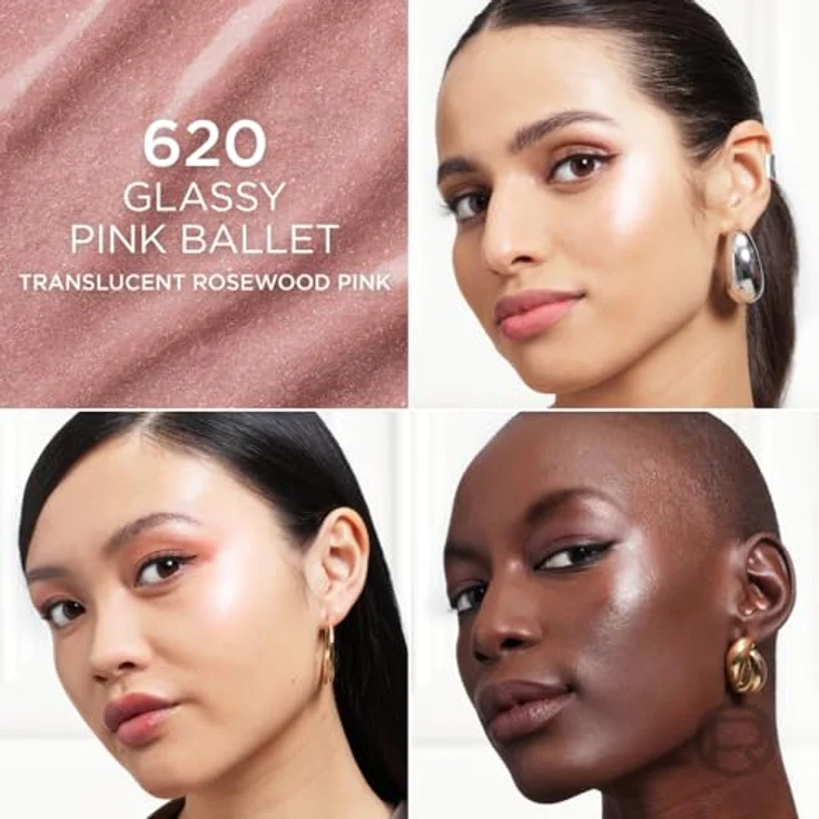 L'Oréal Paris Lumi Le Glass Highlighter Stick Glas, Für strahlenden Teint, 620 PINK BALLET, 1 x 7 ml – Bild 4