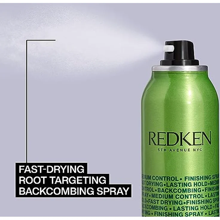 Redken | Innovatives Finishing Spray für alle Haartypen, Ideal für toupierte Looks, Mattes Finish, Vegane Formel, Root Tease Spray, 1 x 250 ml – Bild 2