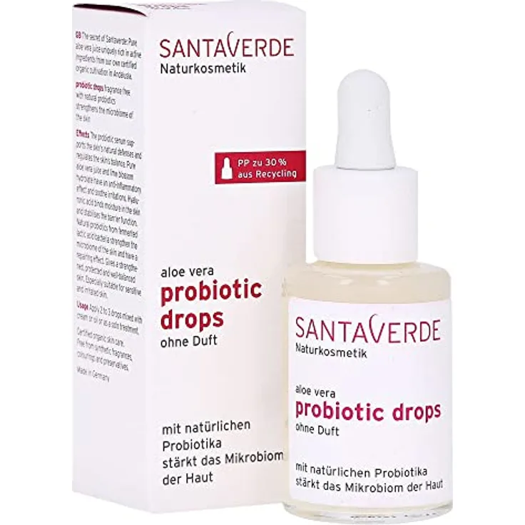 Santaverde Aloe Vera, Probiotic Drops, 30ml (1x30ml)