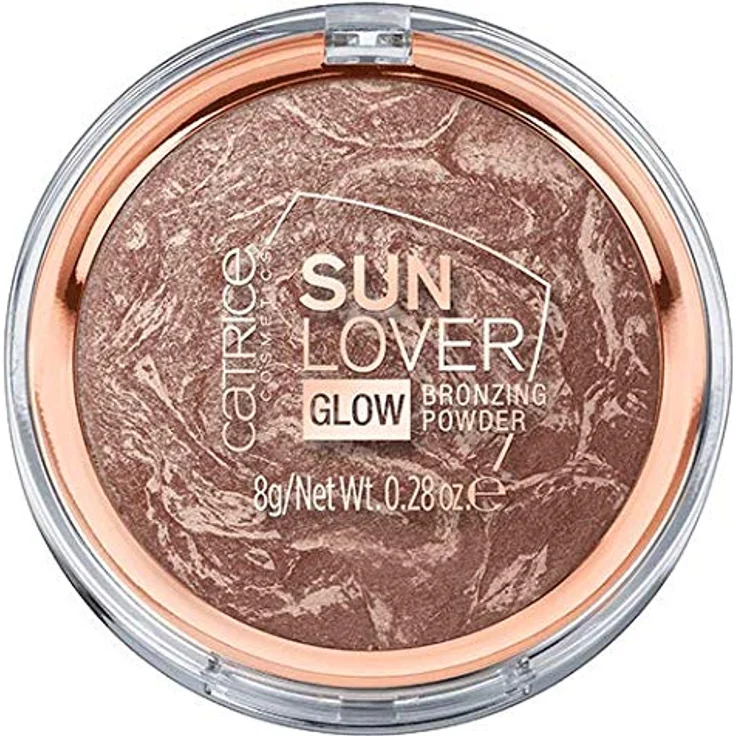 Catrice Sun Lover Glow Bronzing Powder, Gebackener Bronzer, Nr. 010, Schimmernd, Vegan, Ölfrei, 3er Pack (3x8g) – Bild 1