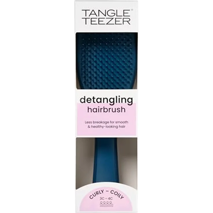 Tangle Teezer Die natürlich lockige Nass-Entwirrer-Haarbürste, ideal für lockiges 3C-4C-Haar, reduziert Kräuseln und verkürzt die Entwirrungszeit, sanft zu nassem Haar, entworfen für Locken und – Bild 3