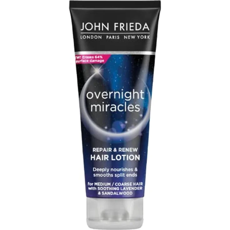 John Frieda Overnight Miracles Repair & Renew Leave In Lotion Haarmaske, 100 ml – Bild 1