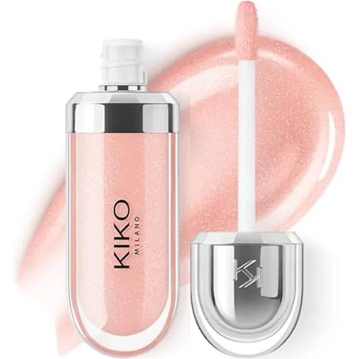 KIKO Milano 3D Hydra Lipgloss, hydratisierendes Lipgloss mit langanhaltendem Glanz, Farbton 06 Candy Rose, 6.5 ml