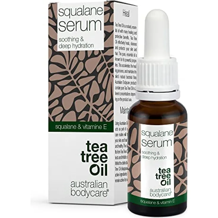 Australian Bodycare Squalan Serum mit Vitamin E, Die besten Öle für seidige Haut - Für alle Hauttypen geeignet- 30 ml