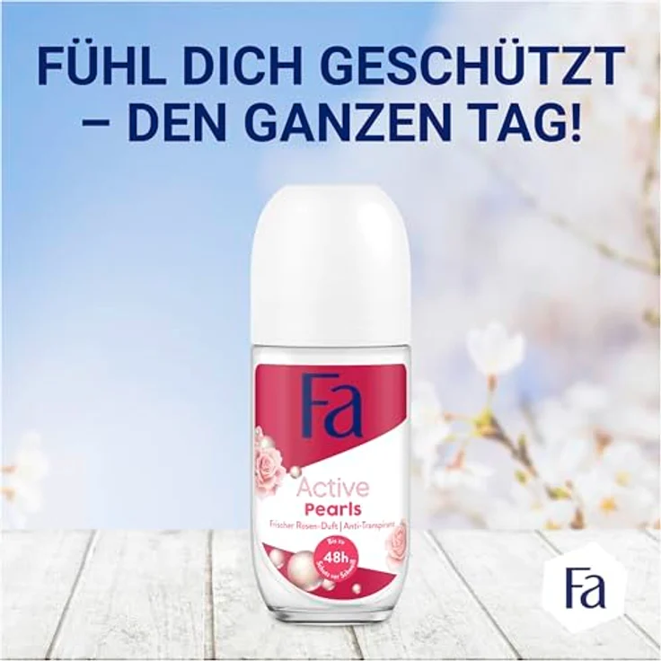 Fa Deo Roll on Active Pearls, Anti Transpirant 48h Schutz, 50ml – Bild 6