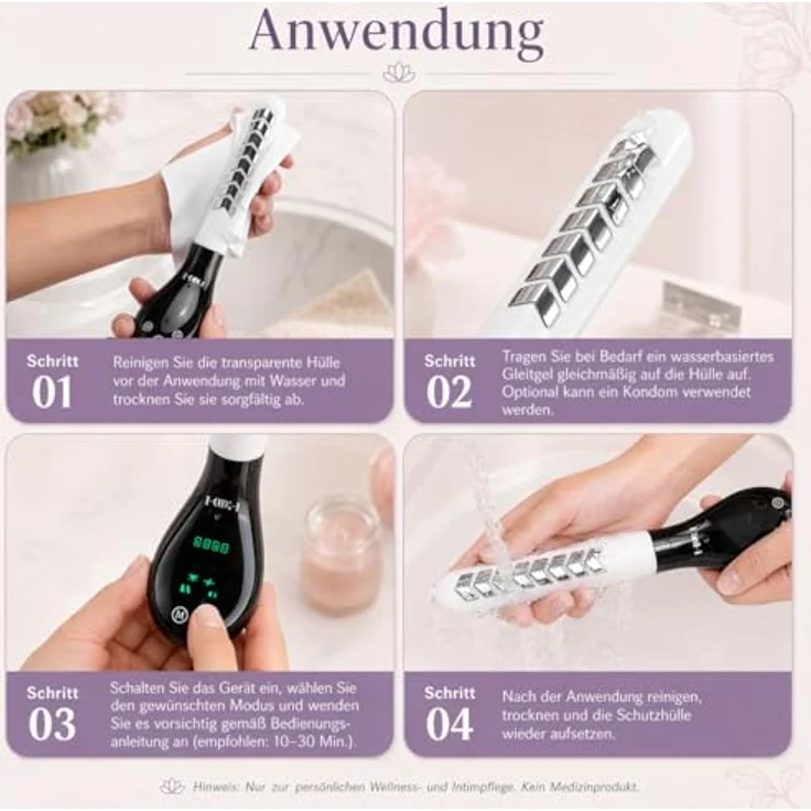 COOL-i ® Vaginaltrainer EMS-Gerät mit Lichtanwendung, ergonomisches Design aus Silikon für Intimbereichstraining – Bild 7
