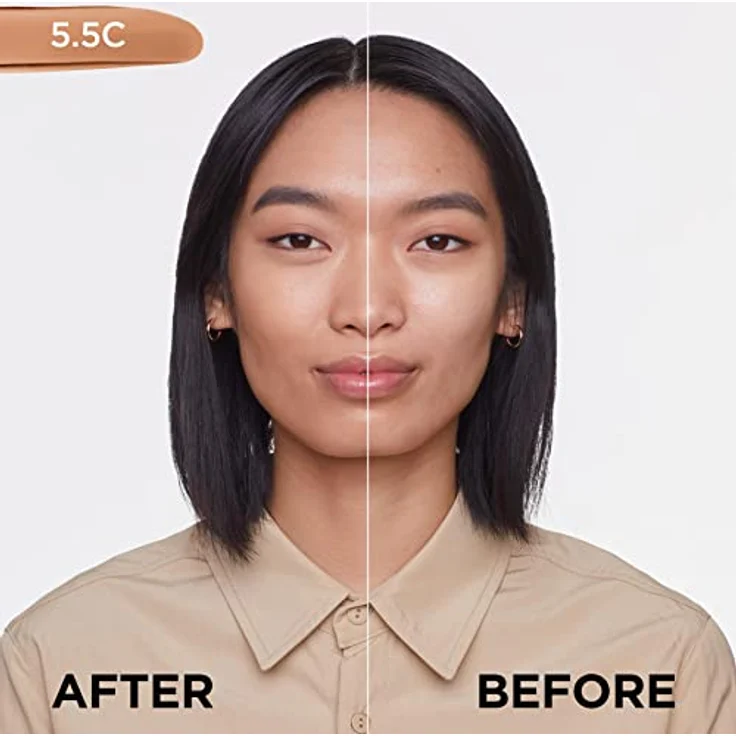 L'Oréal Paris Make up, Flüssige Foundation mit Hyaluron und Aloe Vera, Perfect Match Make-Up, Nr, 5.5.R Rose Sun, 30 ml – Bild 4