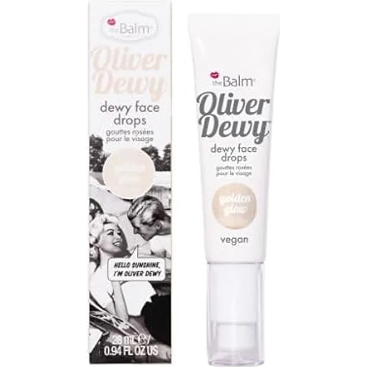 The Balm Oliver Dewy Face Drop, flüssiger Highlighter für einen natürlichen Glow, 28 ml – Bild 1