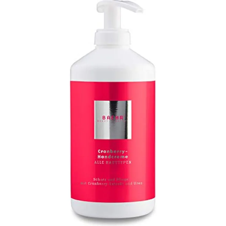 Baehr Handcreme Cranberry, Feuchtigkeitspflege für geschmeidige Hände, 500ml
