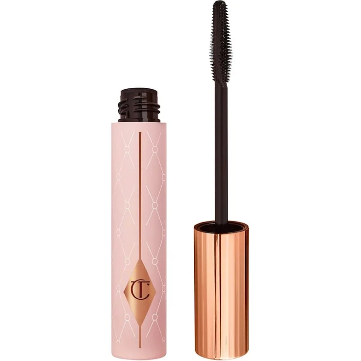 Charlotte Tilbury Pillow Talk Push Up Lashes Mascara, wischfest mit Push-up-Effekt und intensiver Farbton in Tintenschwarz, 10 g