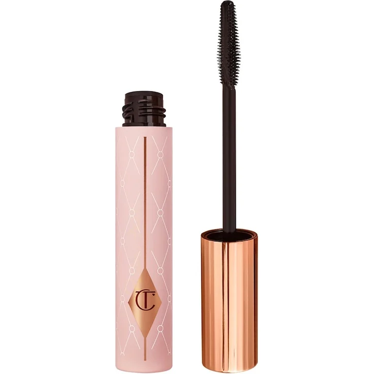 Charlotte Tilbury Pillow Talk Push Up Lashes Mascara, wischfest mit Push-up-Effekt und intensiver Farbton in Tintenschwarz, 10 g