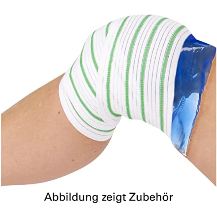 Sport-Tec Elastische Fixierbandage Bandage Fixierverband mit Klettverschluss, 120x10 cm – Bild 5