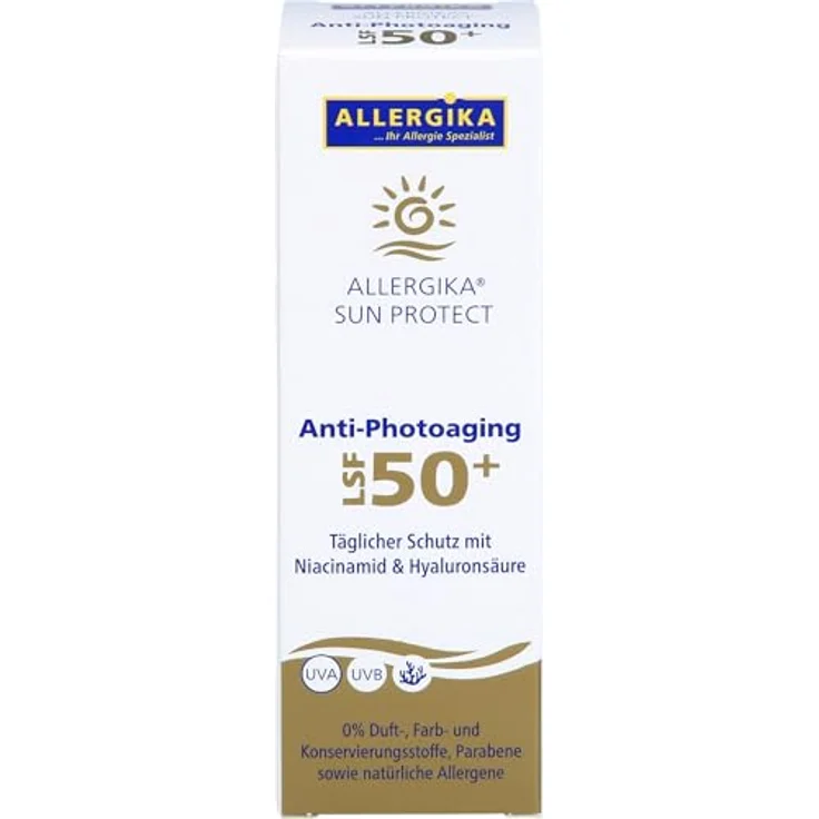 Allergika SUN PROTECT Anti-Photoaging Creme LSF50+, 50 ml – Bild 2