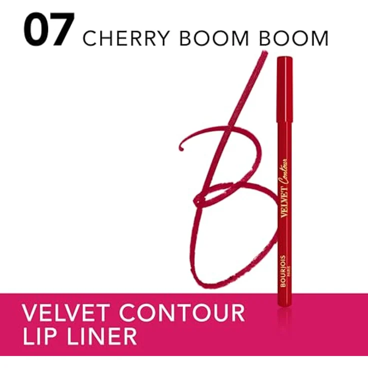 Bourjois Lipliner Cherry Boom Boom, 1,14 g, langanhaltend mit Traubenkernöl und Sheabutter für intensive Pflege – Bild 2