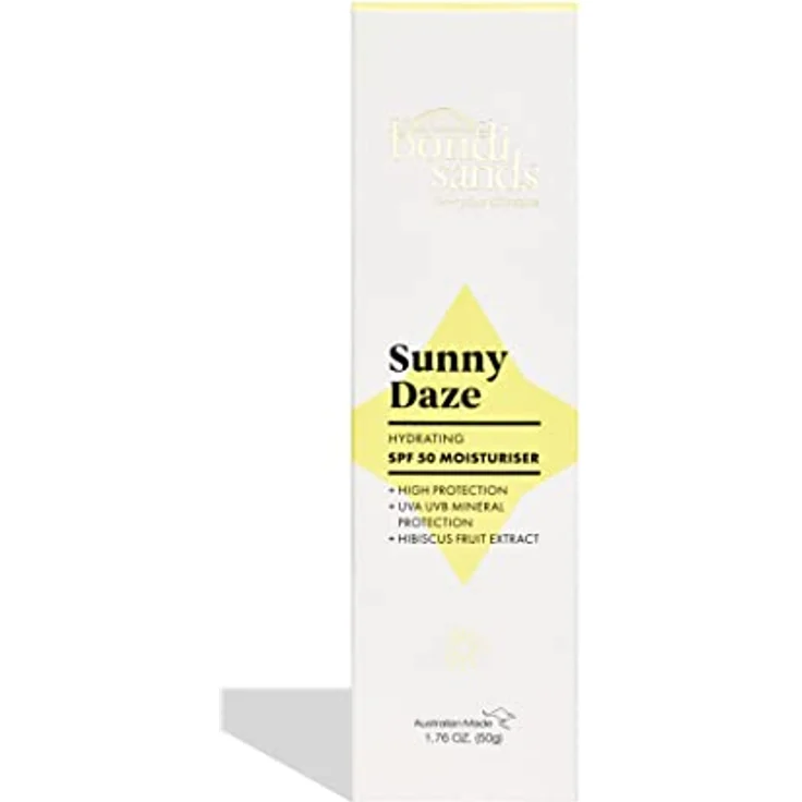 Bondi Sands - Sunny Daze SPF 50 Moisturiser - Mineralische Sonnencreme fürs Gesicht, physikalischer Sonnenschutz mit LSF 50, für empfindliche Haut, feuchtigkeitsspendend, 50g – Bild 3