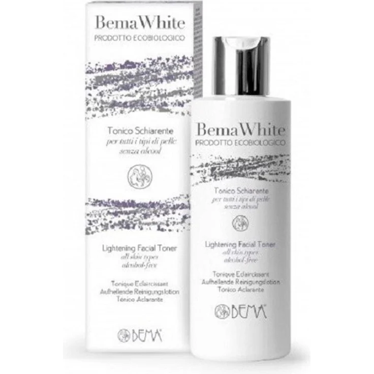Bema Tonic Brightening White, Gesichtsreinigung mit Anti-Pigmentierung für einen gleichmäßigen Teint, 200 ml