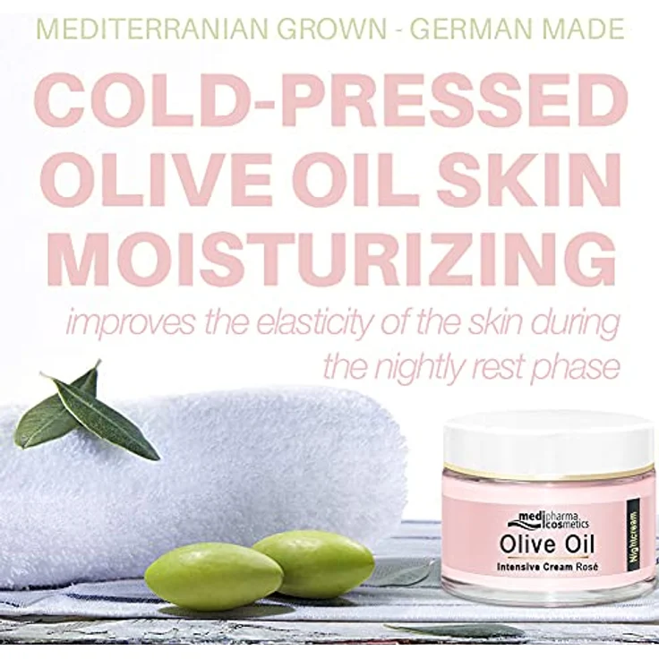 Dr. Theiss Olivenöl Intensivcreme Rose Nachtcreme 50 ml – Bild 3