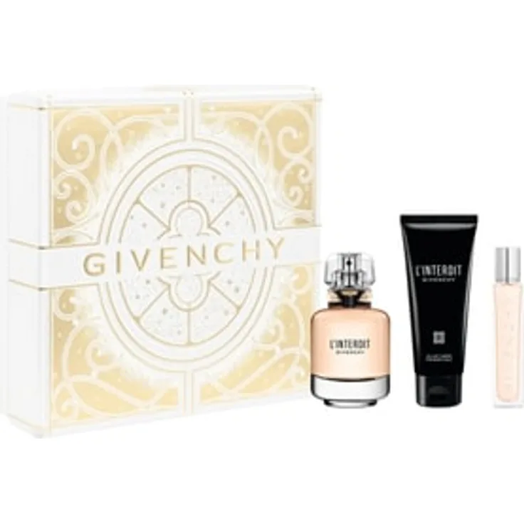 GIVENCHY L'Interdit Eau de Parfum Duftset, Geschenkset mit 50 ml Parfum, 75 ml Bodylotion und 12,5 ml Reisespray