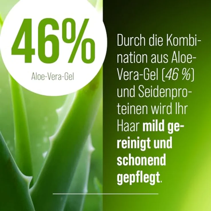 Sanct Bernhard Aloe Vera Shampoo, 2 x 500 ml, milde Reinigung und Pflege für glänzendes Haar, beruhigt empfindliche Kopfhaut – Bild 2