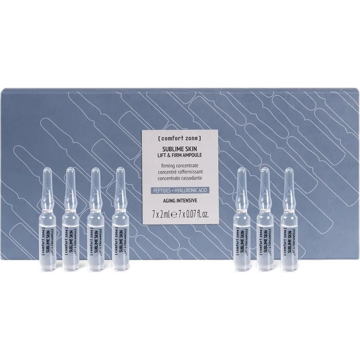 Comfort Zone Sublime Skin Lift & Firm Ampoule Set, Intensive Anti-Aging Pflege, 7x2ml Schnelleffekt