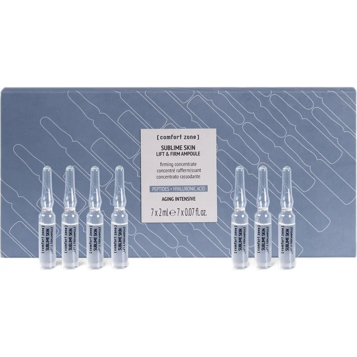 Comfort Zone Sublime Skin Lift & Firm Ampoule Set, Intensive Anti-Aging Pflege, 7x2ml Schnelleffekt