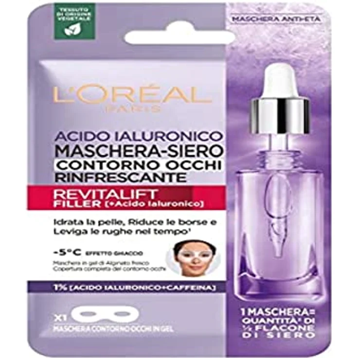 L’Oréal Paris REVITALIFT FILLER ácido hialurónico serum mask 11 g, feuchtigkeitsspendend und faltenreduzierend, mit Hyaluronsäure und Koffein – Bild 1